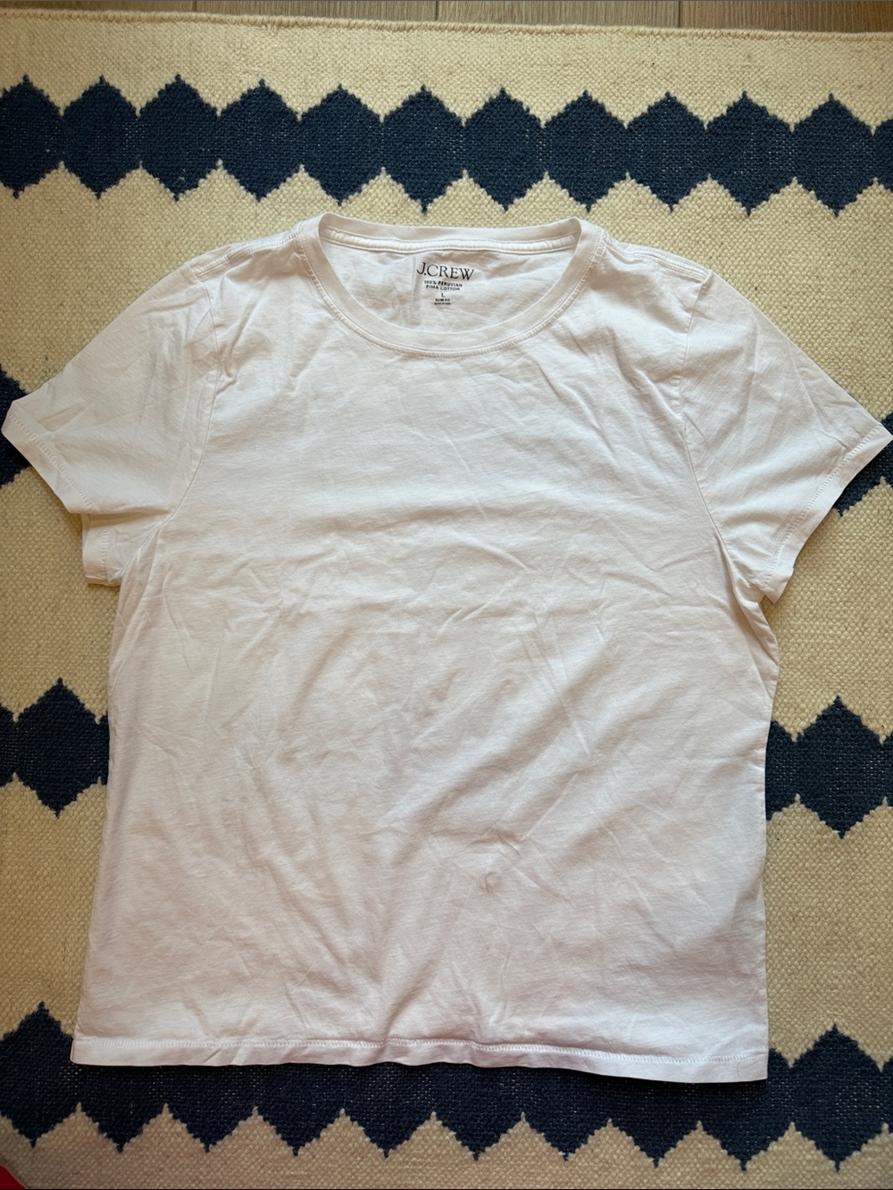 J. Crew Short Sleeve Crewneck Tee in White